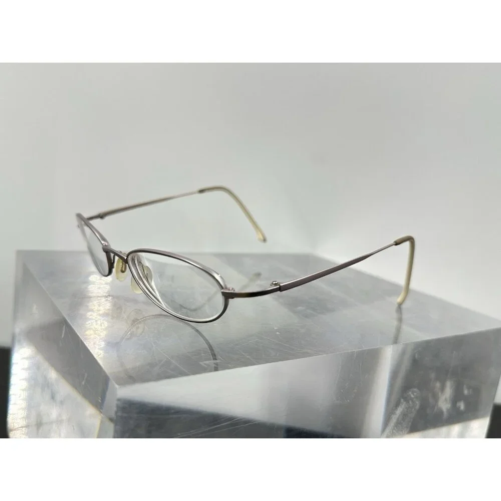 Adidas Eyeglasses A947 40 6057 Kids Gray Metal Full Rim Oval 47-18-130 (LE-3)